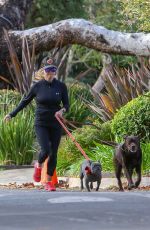 REESE WITHERSPOON Out with Her Dogs in Santa Monica 01/13/2019