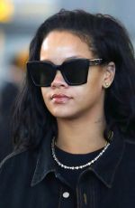 RIHANNA at JFK Airport in New York 01/28/2019