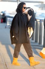 RIHANNA at JFK Airport in New York 01/28/2019