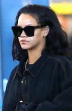 RIHANNA at JFK Airport in New York 01/28/2019