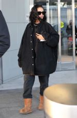 RIHANNA at JFK Airport in New York 01/28/2019