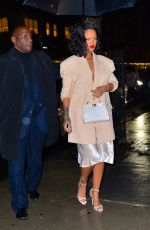 RIHANNA Out for Dinner in New York 01/29/2019