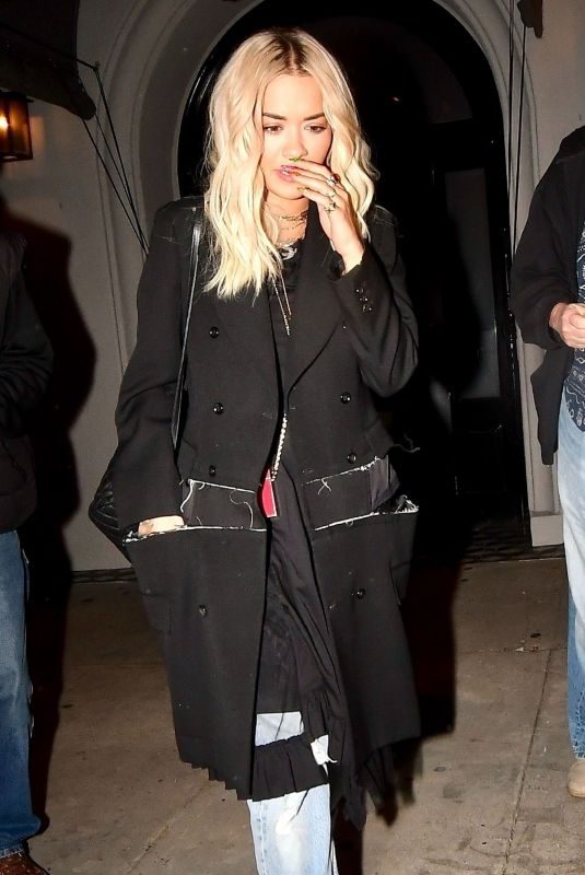 RITA ORA at Craig’s Restaurant in West Hollywood 01/23/2019