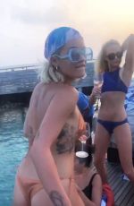 RITA ORA in Bikini on Vacation in Maldives - Instagram Pictures, January 2019