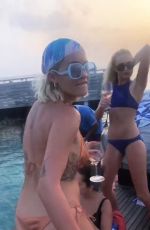 RITA ORA in Bikini on Vacation in Maldives - Instagram Pictures, January 2019
