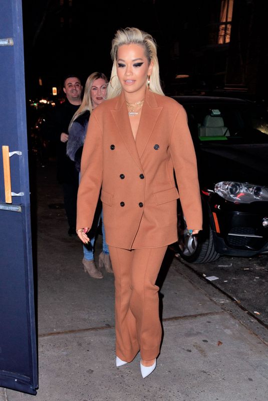 RITA ORA Leaves a Restaurant in New York 01/16/2019