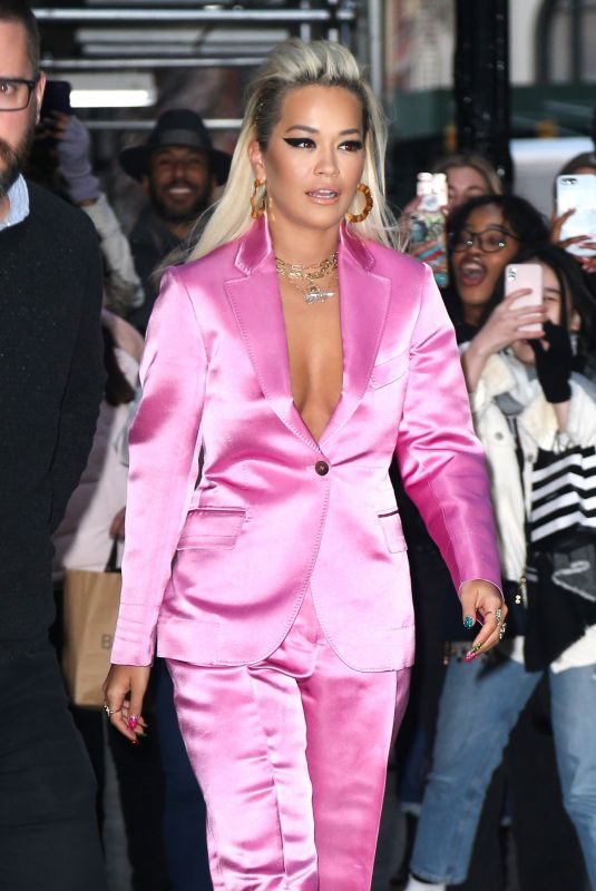RITA ORA Leaves Her Hotel in New York 01/16/2019