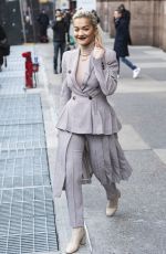 RITA ORA Leaves Her Hotel in New York 01/17/2019