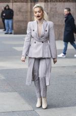 RITA ORA Leaves Her Hotel in New York 01/17/2019