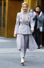 RITA ORA Leaves Her Hotel in New York 01/17/2019