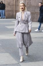 RITA ORA Leaves Her Hotel in New York 01/17/2019