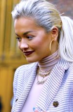 RITA ORA Leaves Z100 Studio in New York 01/17/2019