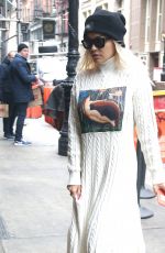 RITA ORA Out and About in New York 01/16/2019