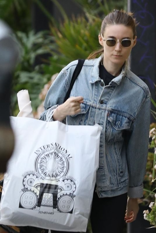 ROONEY MARA Out Shopping in West Hollywood 01/29/2019