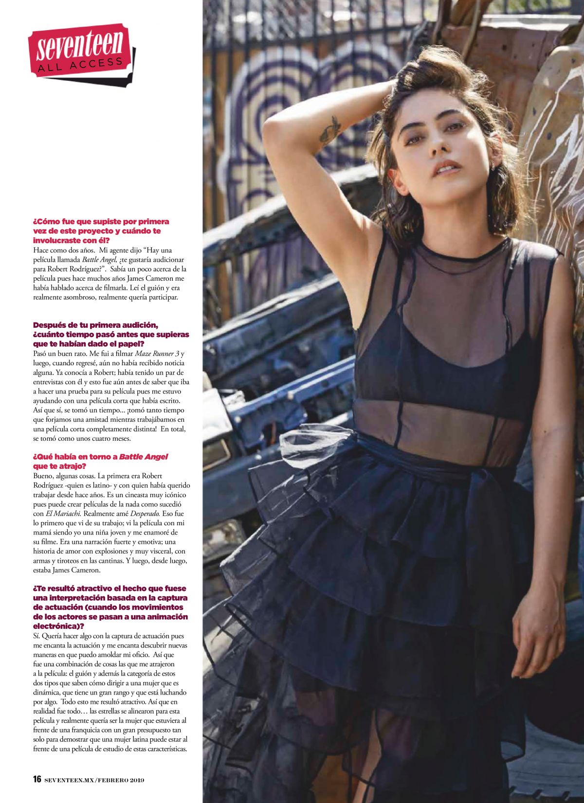 Rosa Salazar In Seventeen Magazine Mexico February 2019 Hawtcelebs 