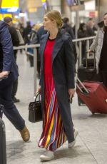 ROSAMUND PIKE at Heathrow Airport in London 01/08/2019