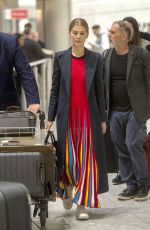 ROSAMUND PIKE at Heathrow Airport in London 01/08/2019
