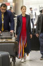 ROSAMUND PIKE at Heathrow Airport in London 01/08/2019