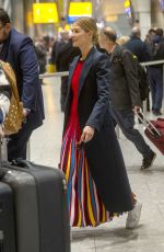 ROSAMUND PIKE at Heathrow Airport in London 01/08/2019