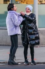 ROSE MCGOWAN Out with a Friend in New York 01/28/2019