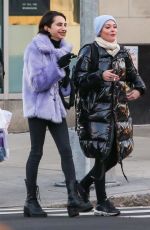 ROSE MCGOWAN Out with a Friend in New York 01/28/2019