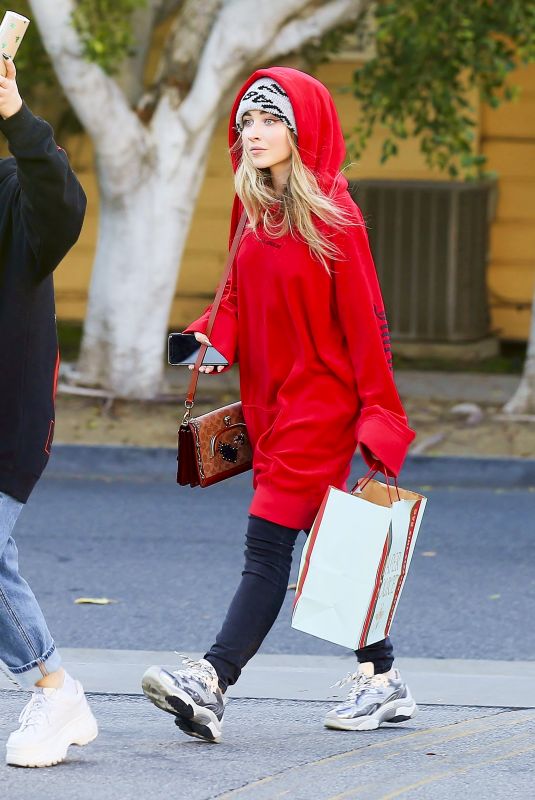 SABRINA CARPENTER Out Shopping in Los Angeles 01/24/2019