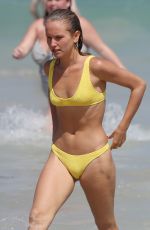 SAILOR BRINKLEY in Yellow Bikini at Bondi Beach in Sydney 01/26/2019