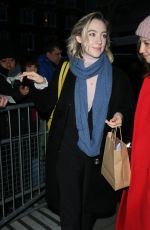 SAOIRSE RONAN Arrives at BBC Radio 2 in London 01/18/2019