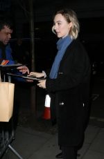 SAOIRSE RONAN Arrives at BBC Radio 2 in London 01/18/2019