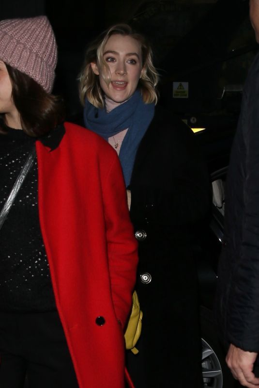SAOIRSE RONAN Arrives at BBC Radio 2 in London 01/18/2019
