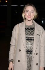 SAOIRSE RONAN Arrives at Late Late Show in Dublin 01/11/2019