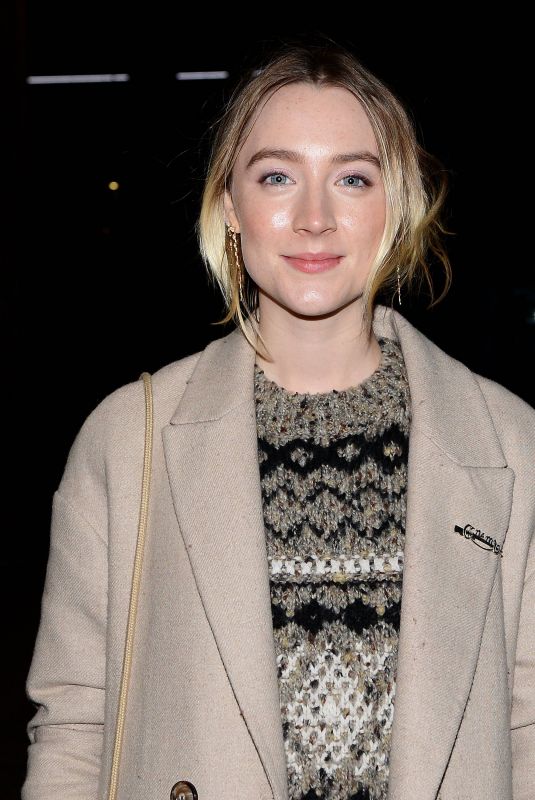 SAOIRSE RONAN Arrives at Late Late Show in Dublin 01/11/2019