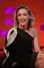 SAOIRSE RONAN at Graham Norton Show in London 01/17/2019