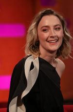 SAOIRSE RONAN at Graham Norton Show in London 01/17/2019