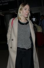 SAOIRSE RONAN at LAX Airport in Los Angeles 01/07/2019