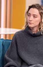 SAOIRSE RONAN at This Morning in London 01/17/2019