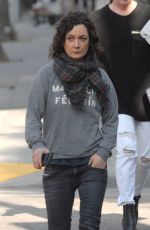 SARA GILBERT Out Shopping in Beverly Hills 01/30/2019