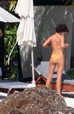 SARAH HYLAND in Bikini on Vacation in Playa Del Carmen 01/04/2019