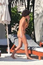 SARAH HYLAND in Bikini on Vacation in Playa Del Carmen 01/04/2019