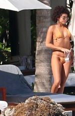 SARAH HYLAND in Bikini on Vacation in Playa Del Carmen 01/04/2019