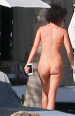 SARAH HYLAND in Bikini on Vacation in Playa Del Carmen 01/04/2019