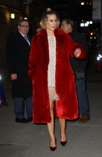 SARAH PAULSON Arrives at Late Show in New York 01/17/2019