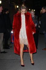 SARAH PAULSON Arrives at Late Show in New York 01/17/2019