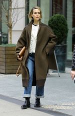 SARAH PAULSON Leaves Crosby Hotel in New York 01/16/2019