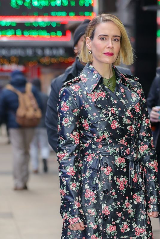 SARAH PAULSON Out and About in New York 01/17/2019