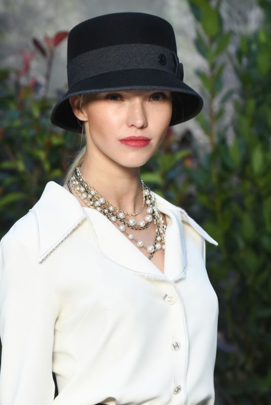 SASHA LUSS at Chanel Fashion Show in Paris 01/22/2019