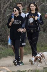 SELENA GOMEZ Out Hiking with Friends in Los Angeles 01/04/2019