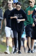 SELENA GOMEZ Out Hiking with Friends in Los Angeles 01/04/2019
