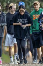 SELENA GOMEZ Out Hiking with Friends in Los Angeles 01/04/2019