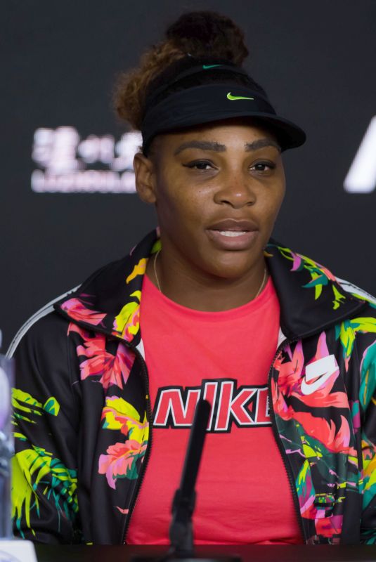 SERENA WILLIAMS at 2019 Australian Open Press Conference at Melbourne Park 01/21/2019